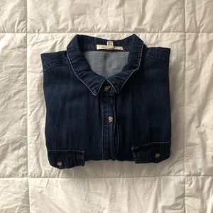 Life In Progress denim button up